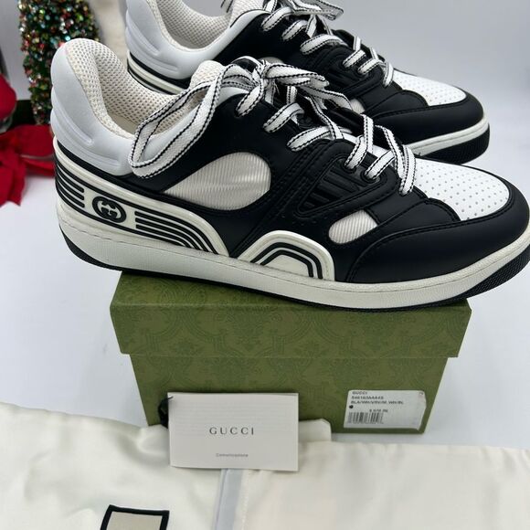 Men’s Gucci basket, low top sneakers size 8, made in Italy - Picture 3 of 9